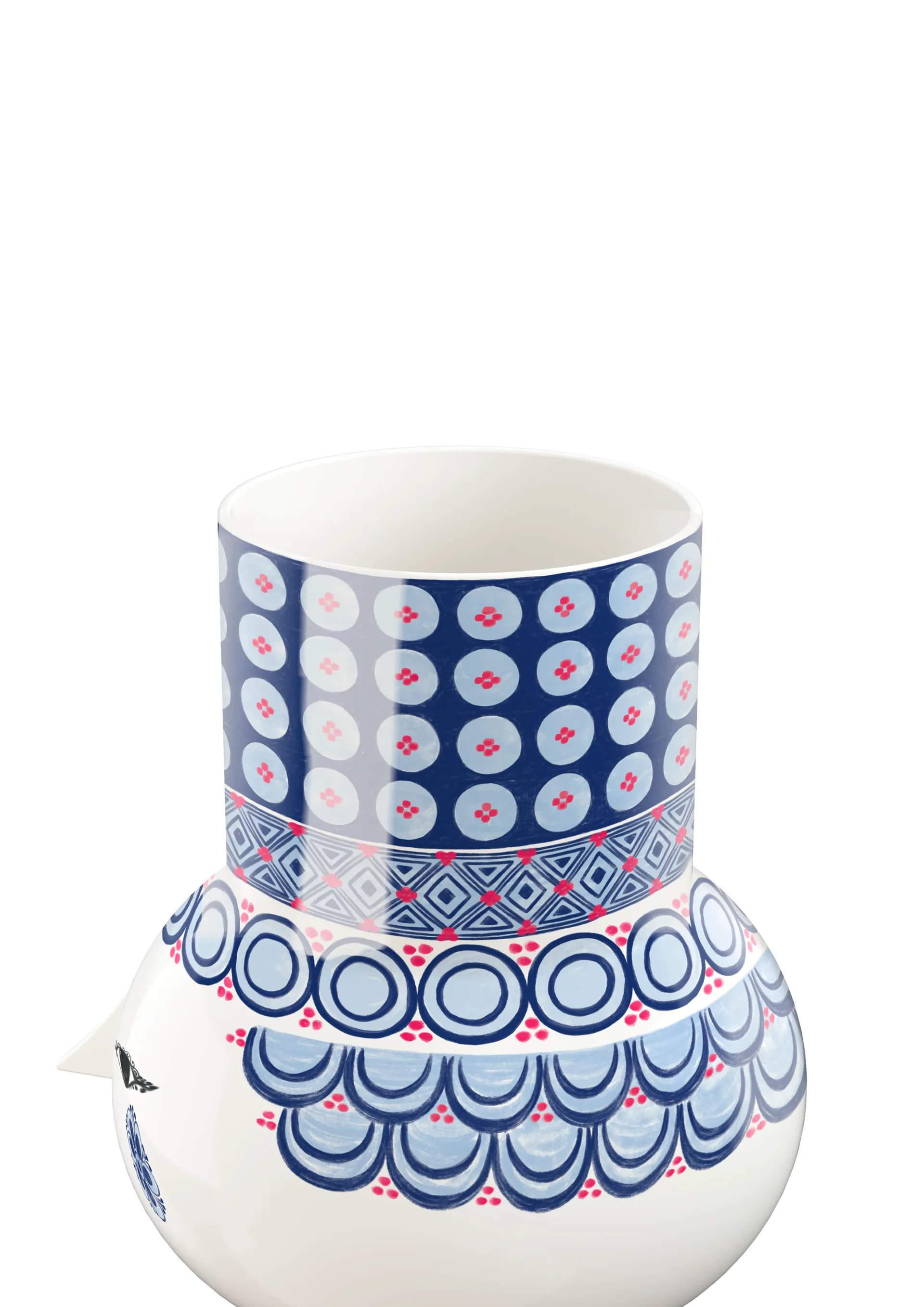 Vaso Olga 20 cm, Blu Bjørn Wiinblad