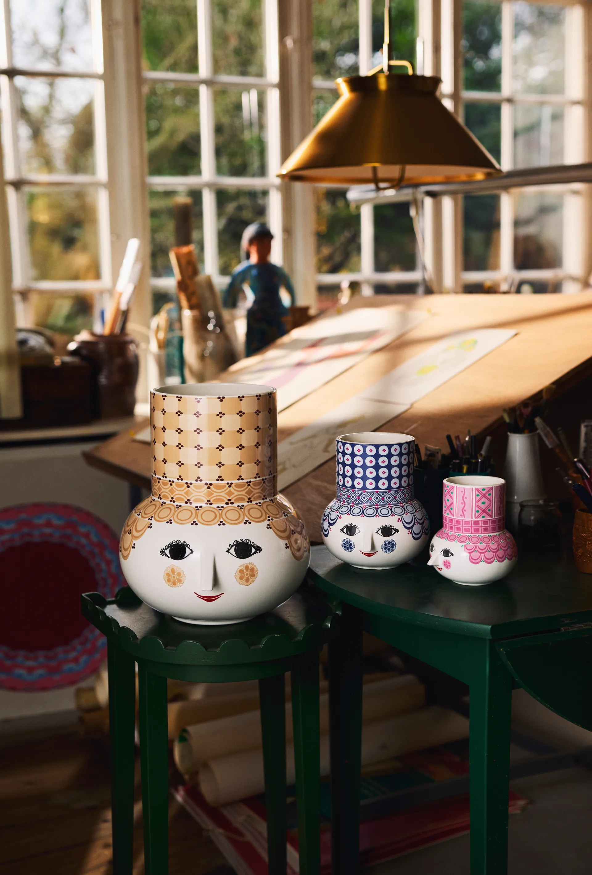 Vaso Olga 20 cm, Blu Bjørn Wiinblad