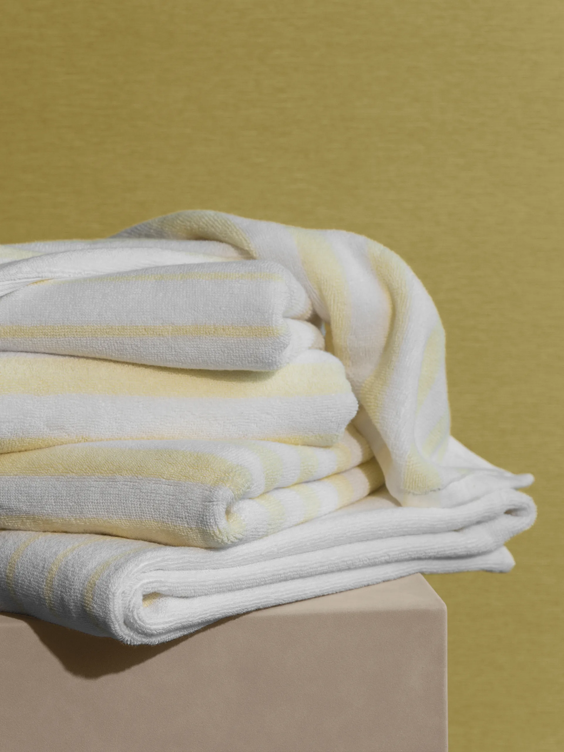 Arto asciugamano, Trasparente giallo-bianco, 50x100 cm blomus