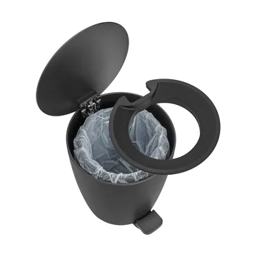 Ava pattumiera a pedale - Black, 3 L - blomus