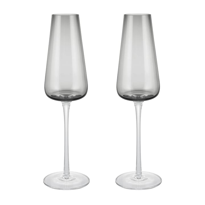 Bicchiere da champagne Belo 20 cl, confezione da 2 - Vetro fumé - Blomus