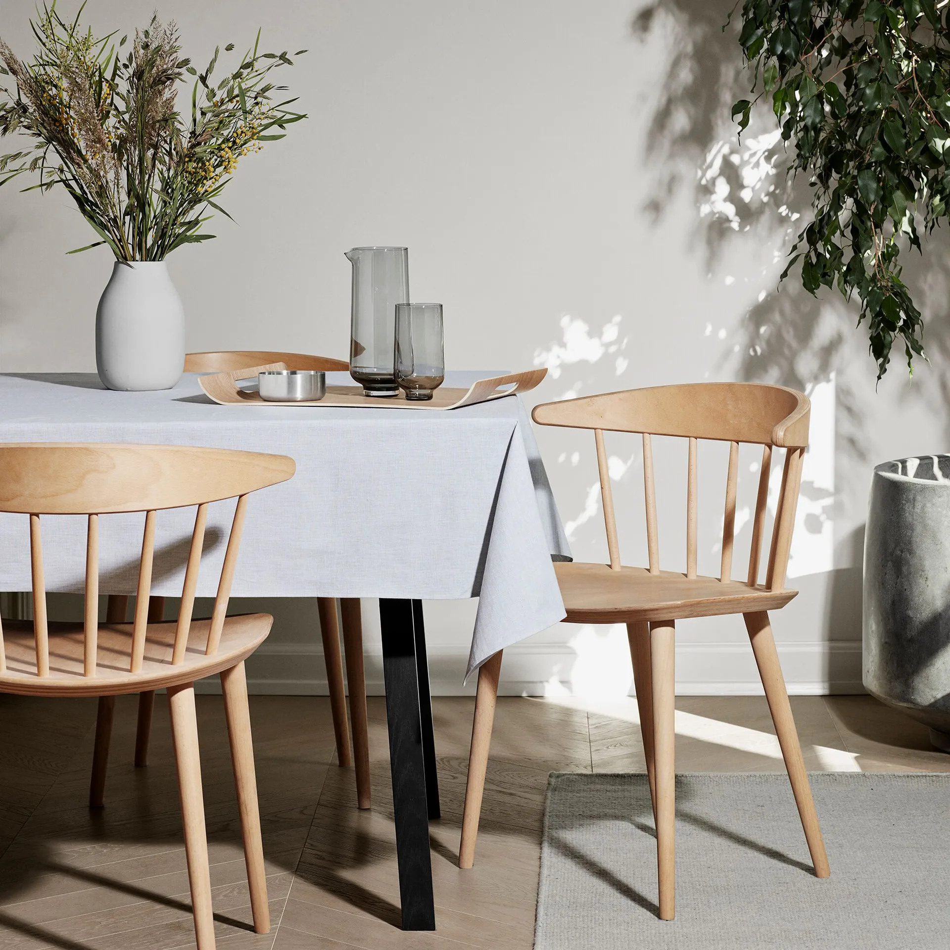 Bicchieri in vetro Flow alti confezione da 2 , Smoke blomus