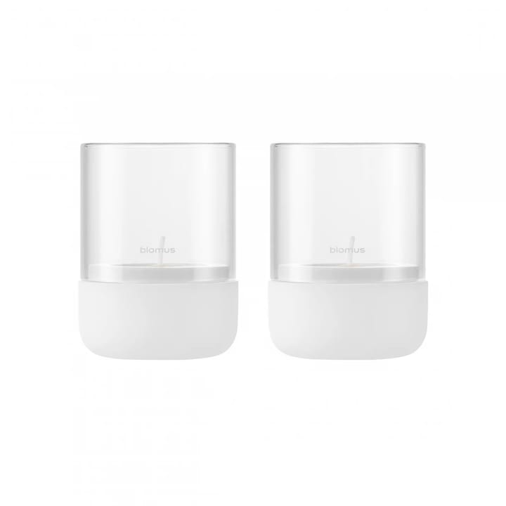 Candela votiva Calma Ø 7 cm, confezione da 2, Giglio bianco Blomus