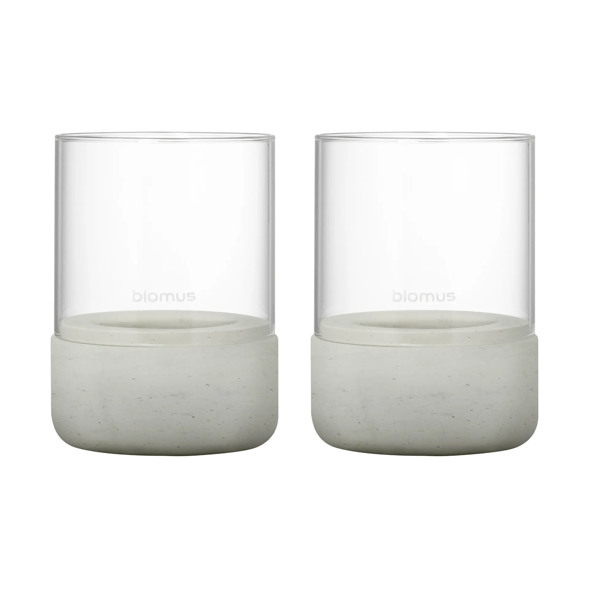 Candela votiva Calma Ø 7 cm, confezione da 2, Grigio chiaro blomus