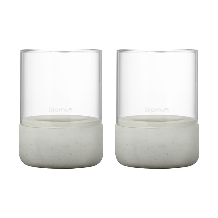 Candela votiva Calma Ø 7 cm, confezione da 2 - Grigio chiaro - Blomus