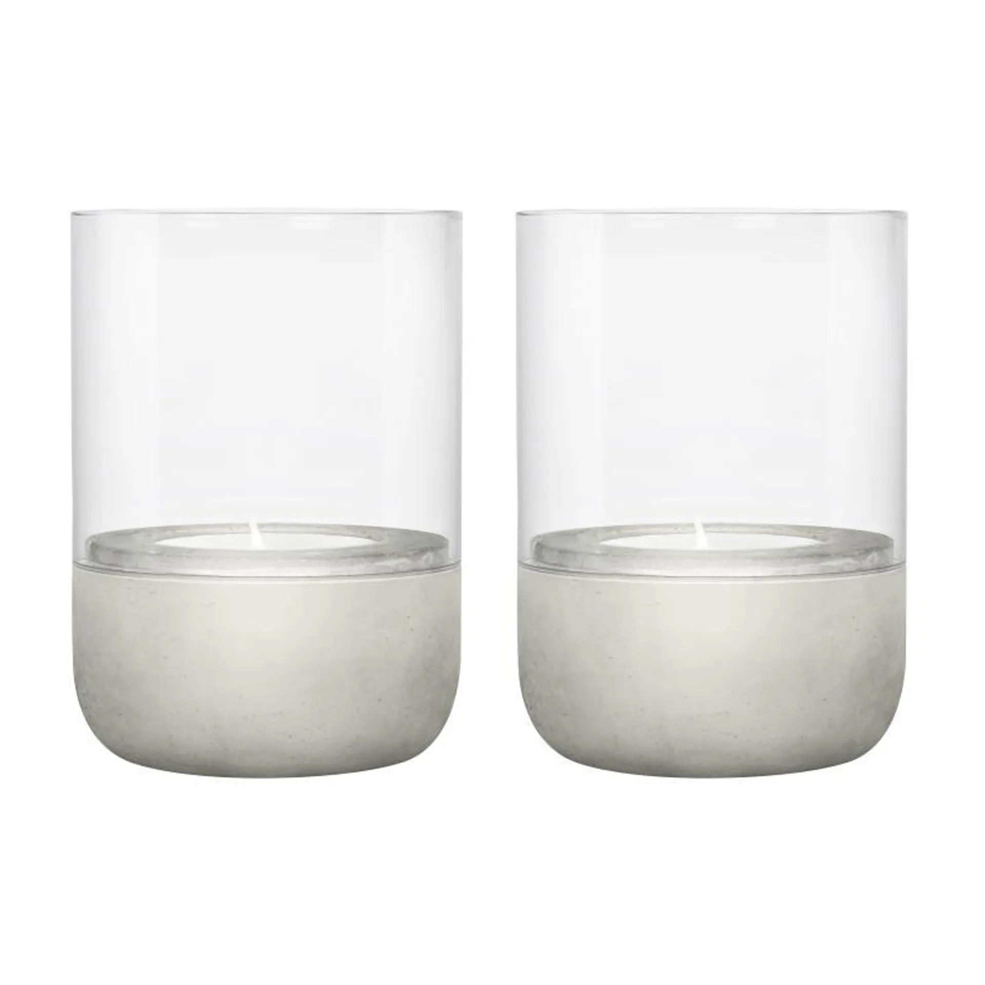 Candela votiva Calma Ø 7 cm, confezione da 2, Grigio chiaro blomus