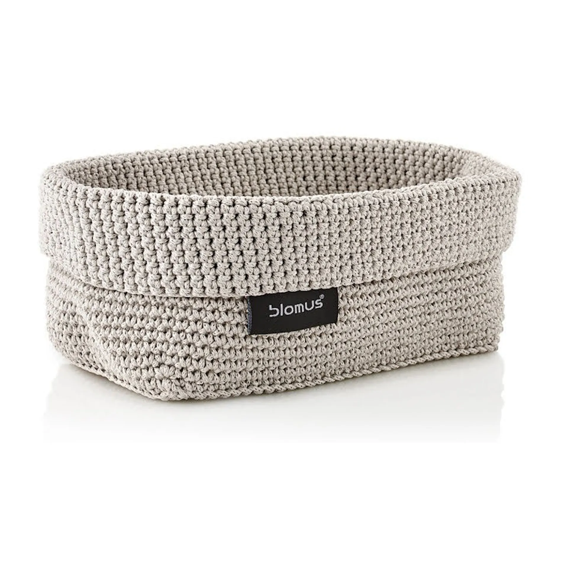 Cestino in tessile "Tela" grande, 12x20 cm, Sabbia blomus