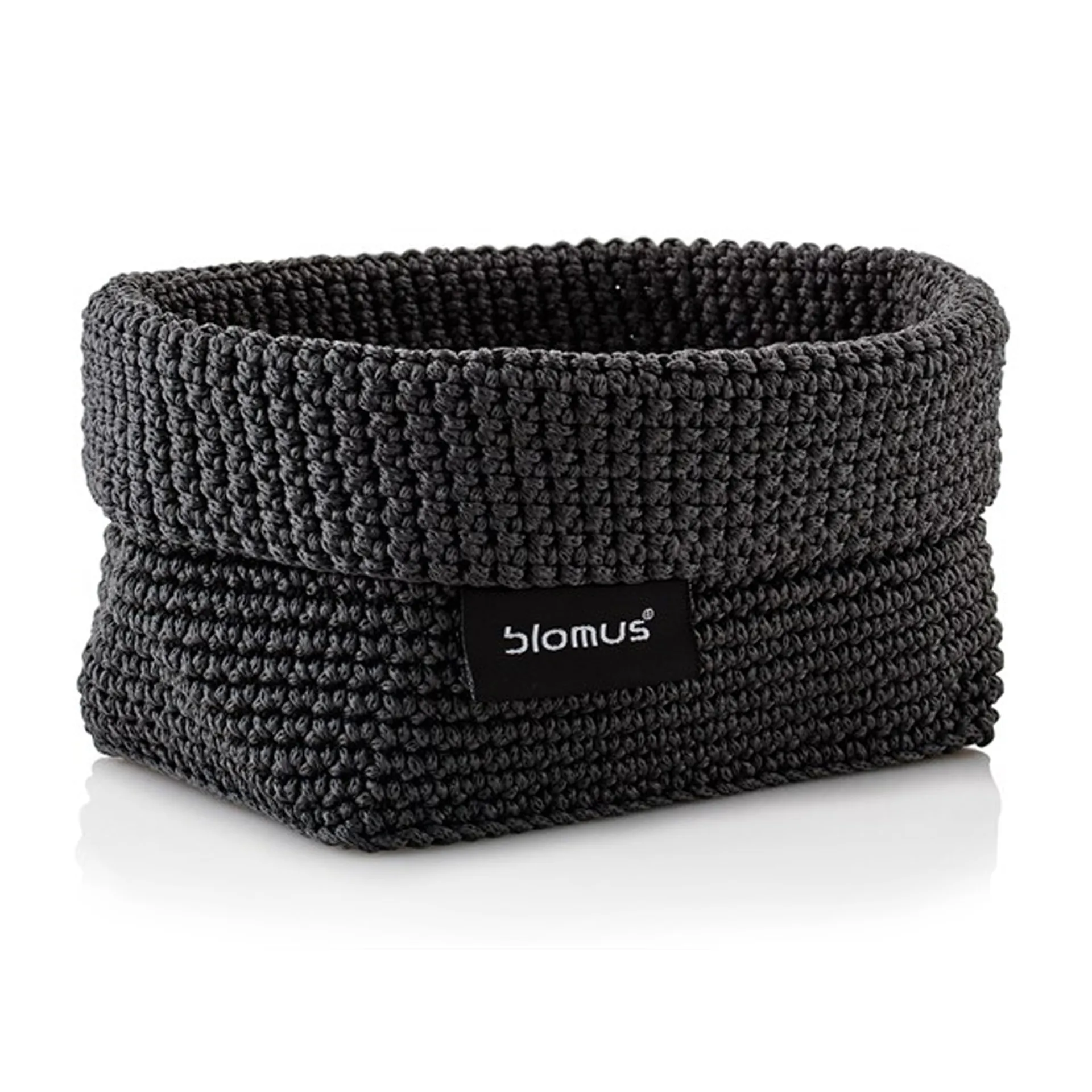 Cestino in tessuto "Tela" medio, 10x15 cm, Antracite blomus