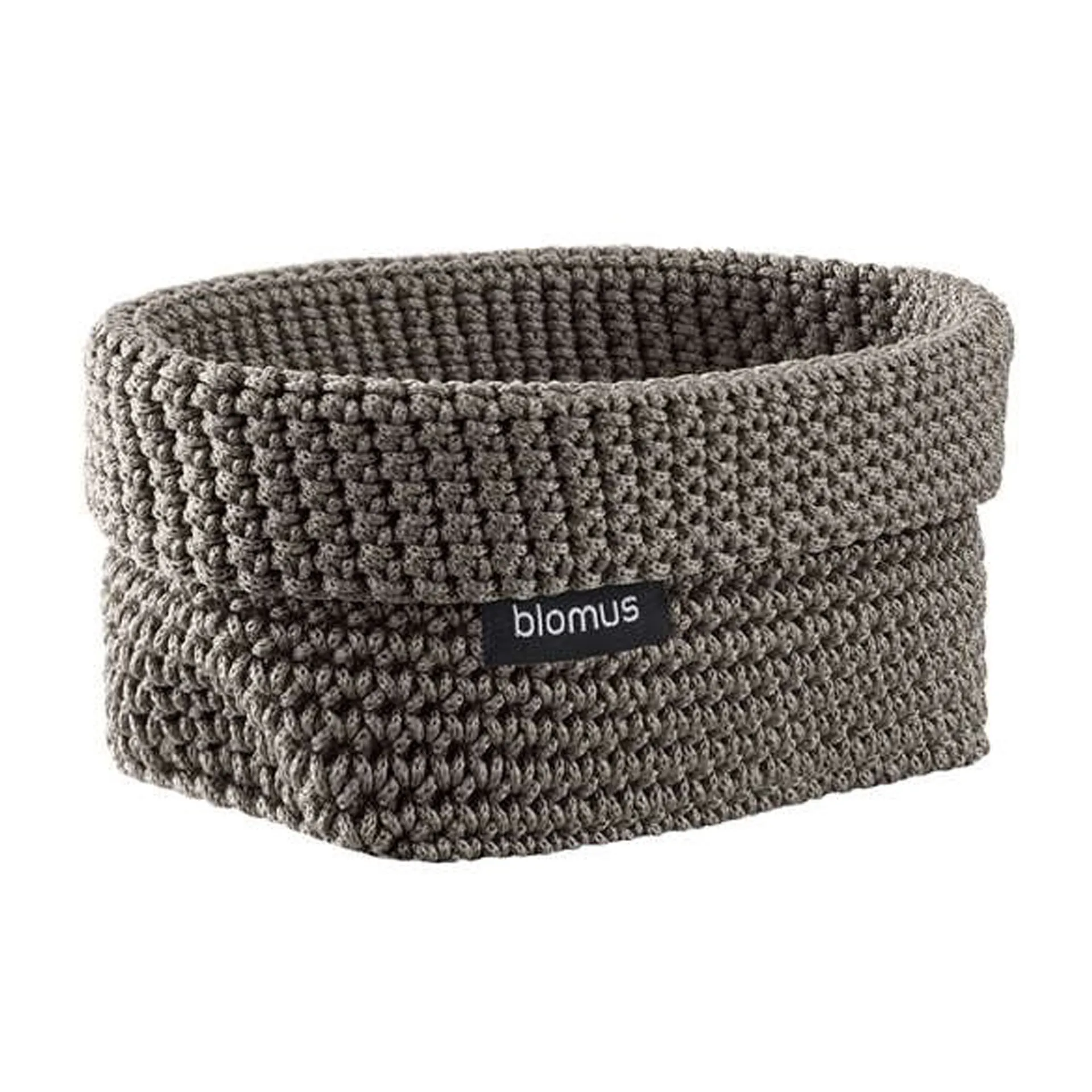 Cestino in tessuto "Tela" medio, 10x15 cm, Fungi (grigio) blomus