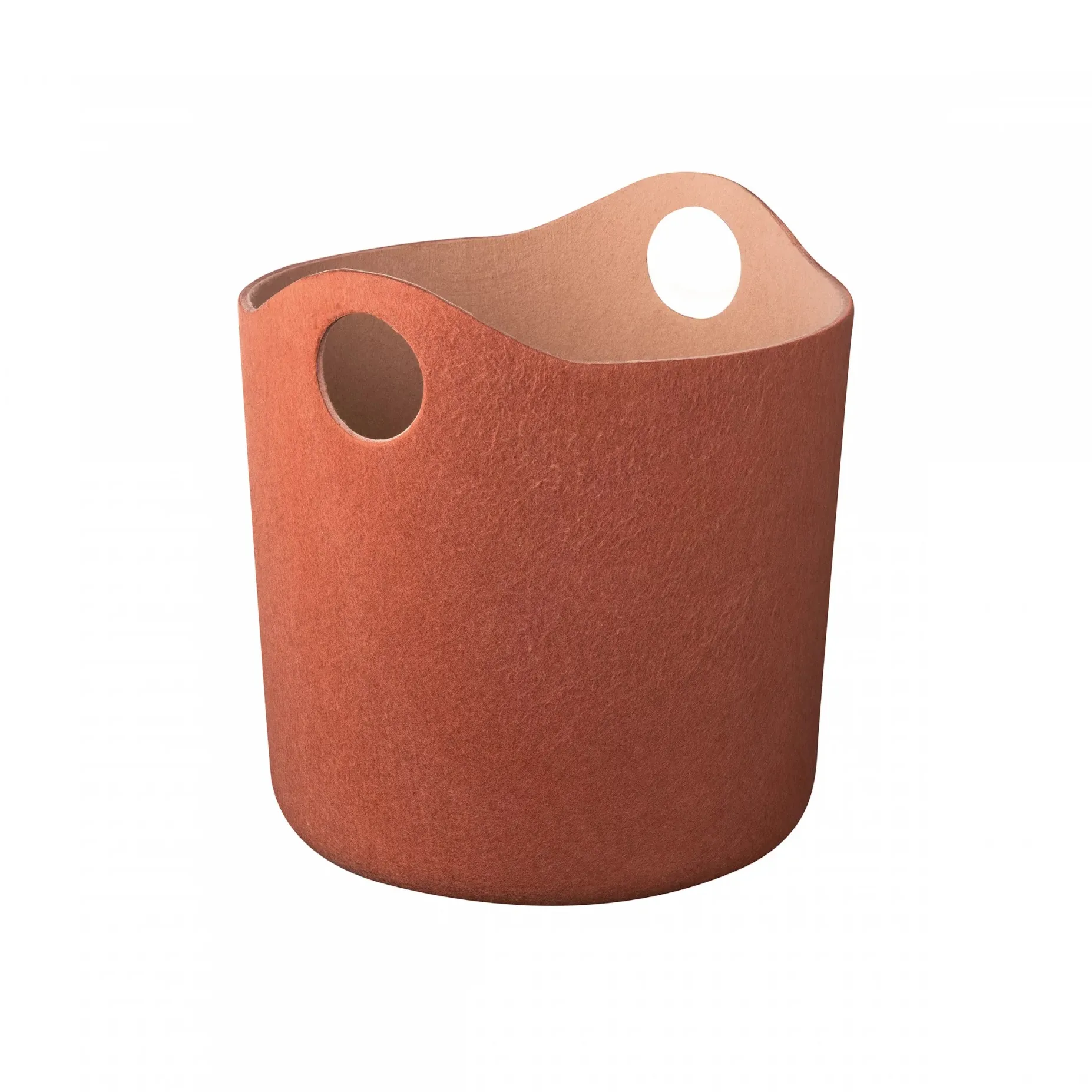 Cesto in feltro Tiggy M Ø 42,5 cm, Rustic brown, tan blomus