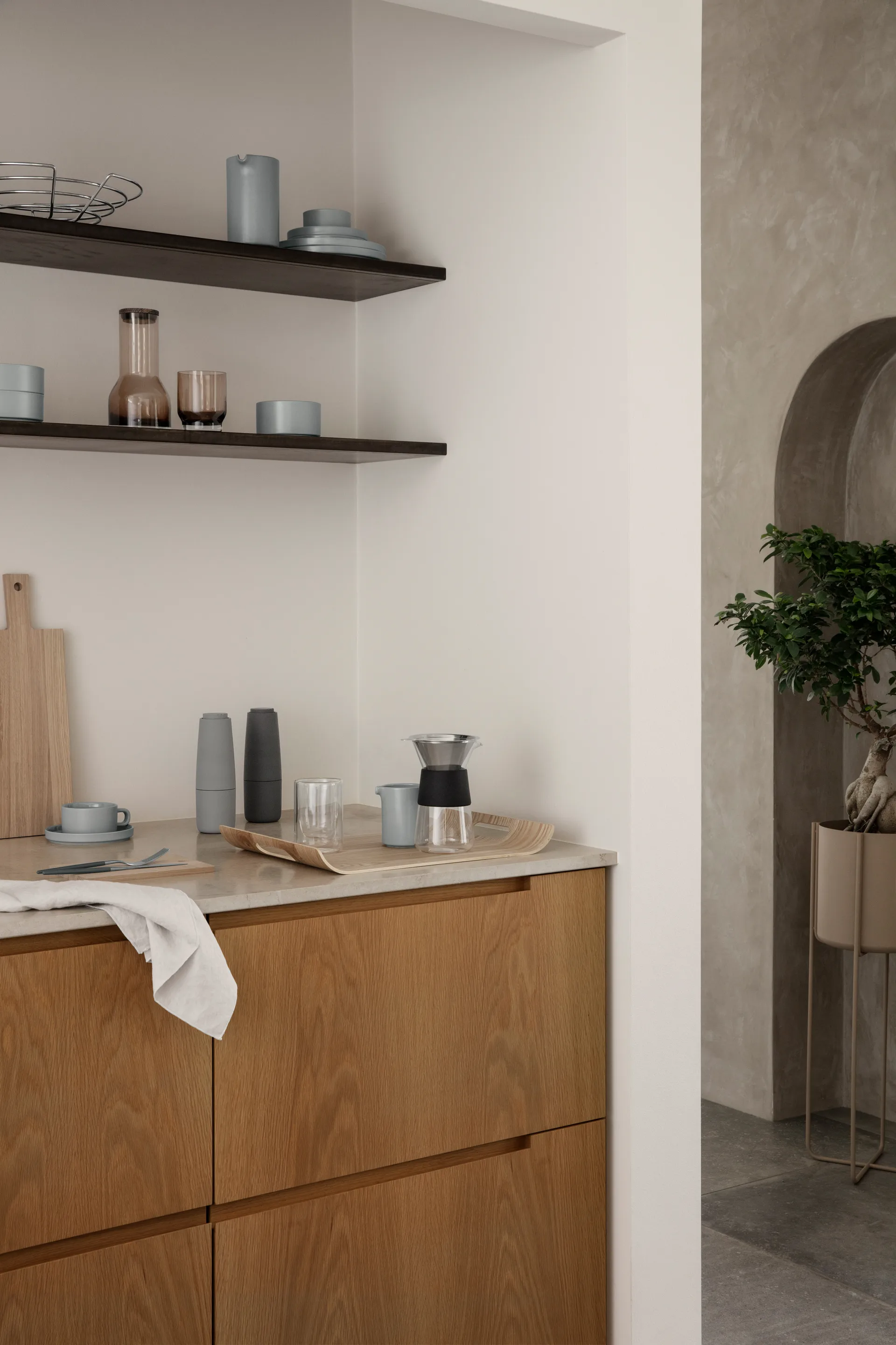 Ciotola Pilar Ø 11 cm, Mirage grey blomus