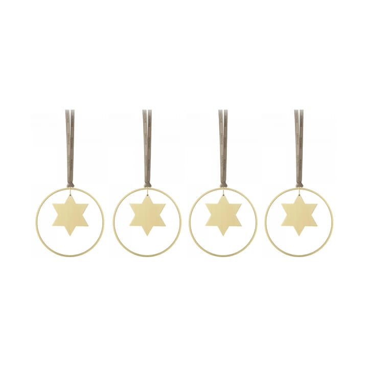 Decorazione per albero KITAI 8,5 cm 4 unidades - Stars - Blomus