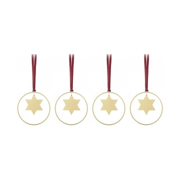 Decorazione per albero KITAI 8,5 cm 4 unidades - Stars - Blomus