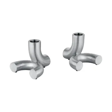 Doodle portacandele 2 pezzi - Acciaio inox opaco - blomus