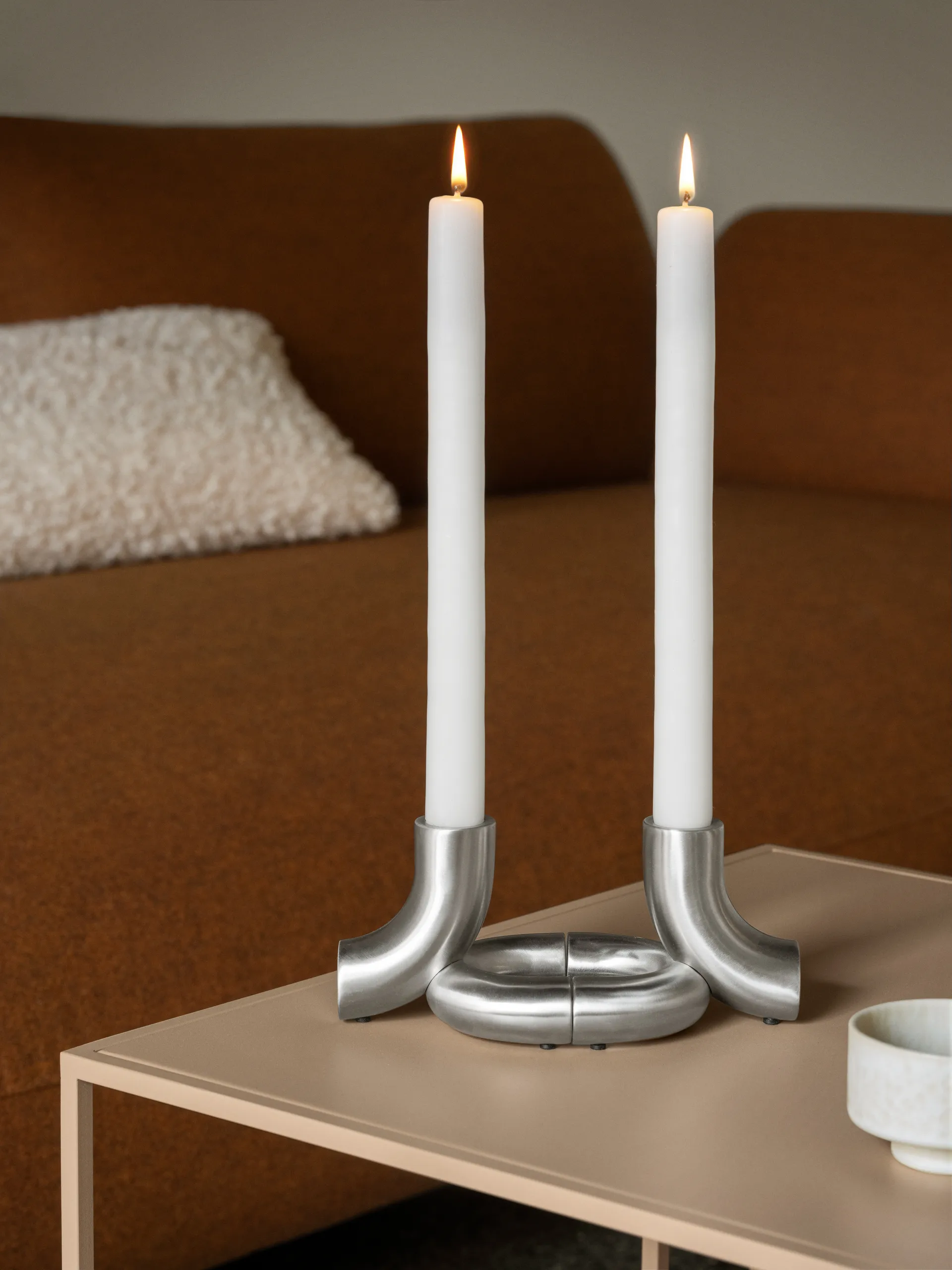 Doodle portacandele, Acciaio inox opaco blomus