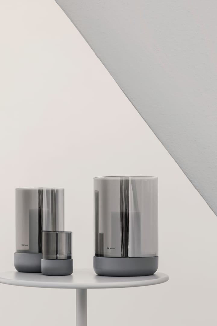 Lanterna con candelotto Calma Ø 12 cm, Grey-smoke Blomus