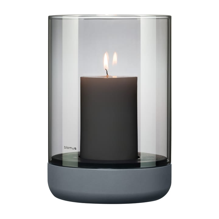 Lanterna con candelotto Calma Ø 15 cm, Grey-smoke Blomus
