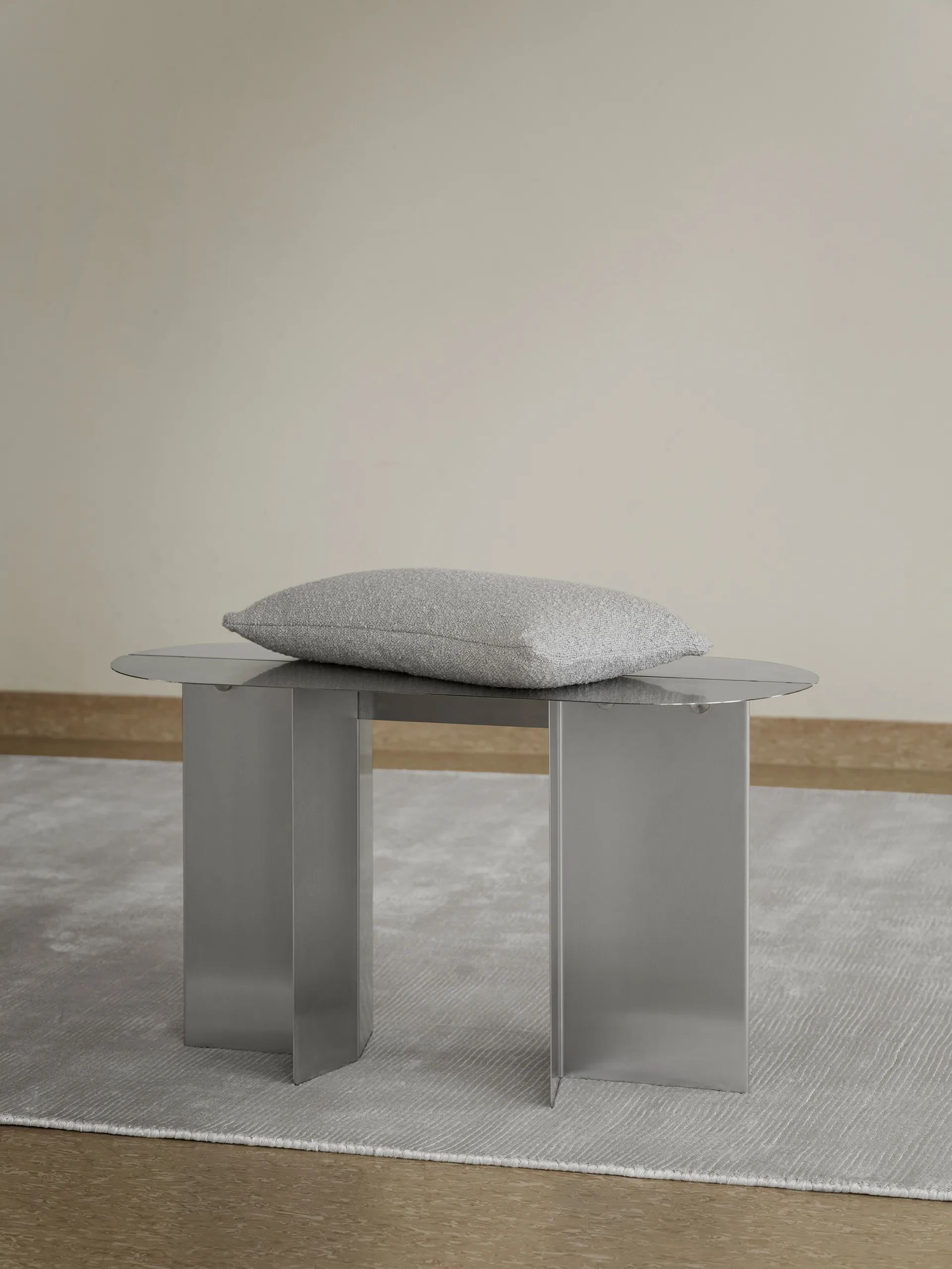 Panca ORU 80x45 cm, Acciaio inossidabile opaco blomus