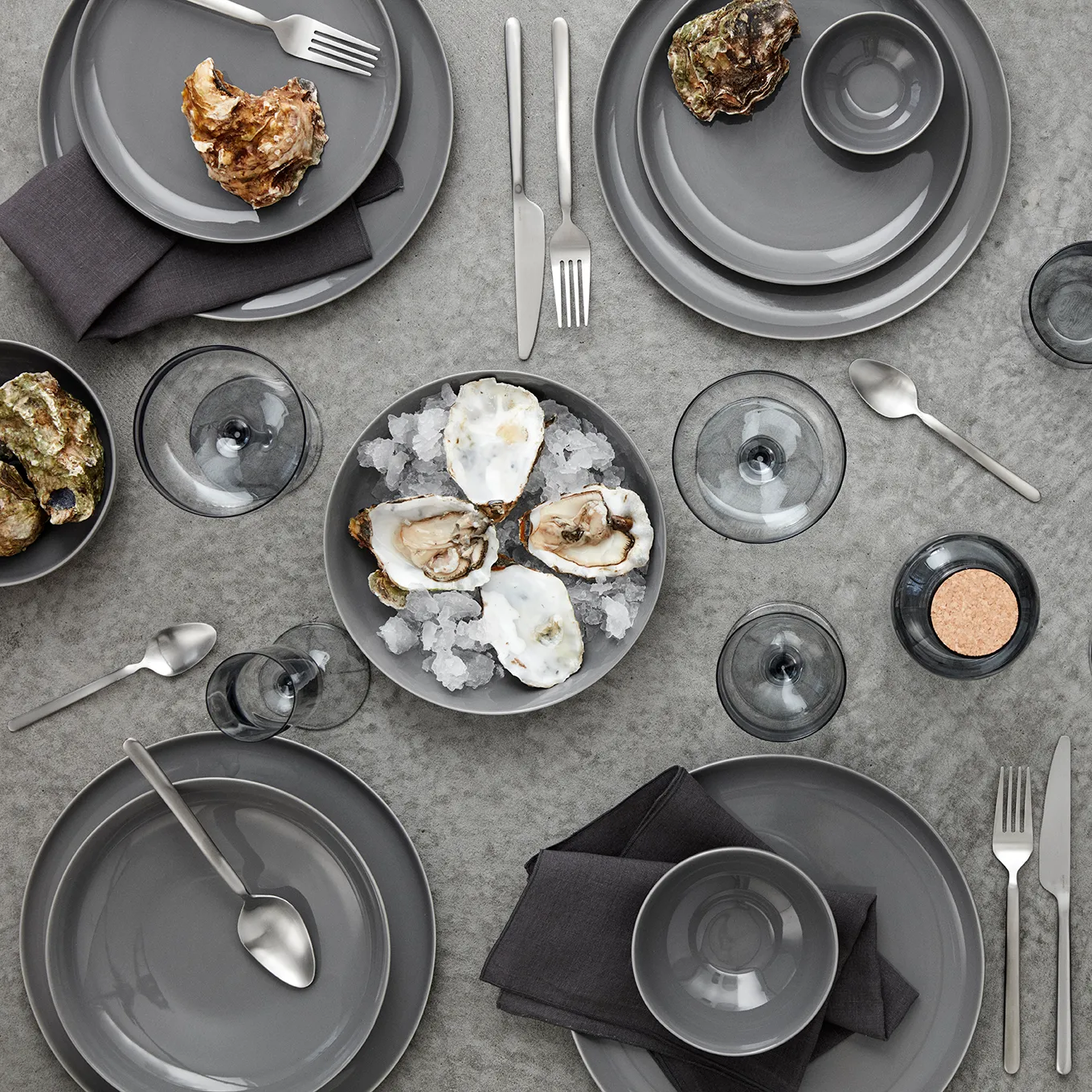 Piatto da dolce Ro Ø21 cm, Sharkskin blomus