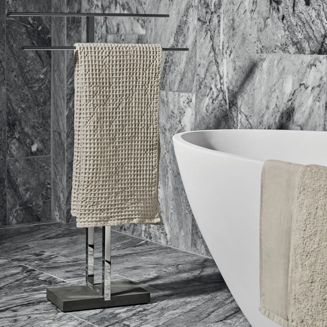 Porta asciugamani Menoto, acciaio lucidato blomus