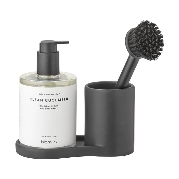 Porta spugna e sapone Piro, Nero Blomus