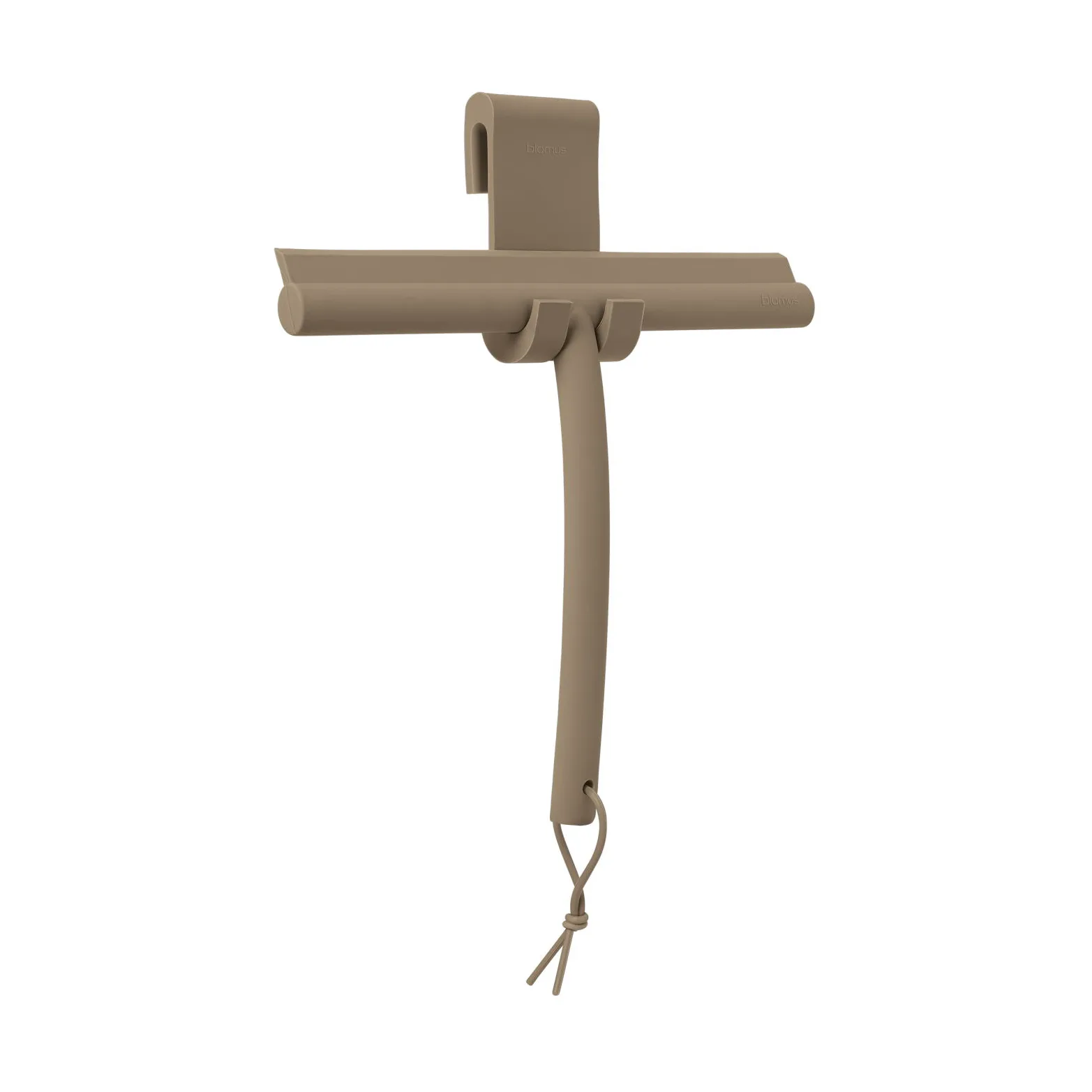 Raschietto da doccia Vipo con gancio, Tan blomus