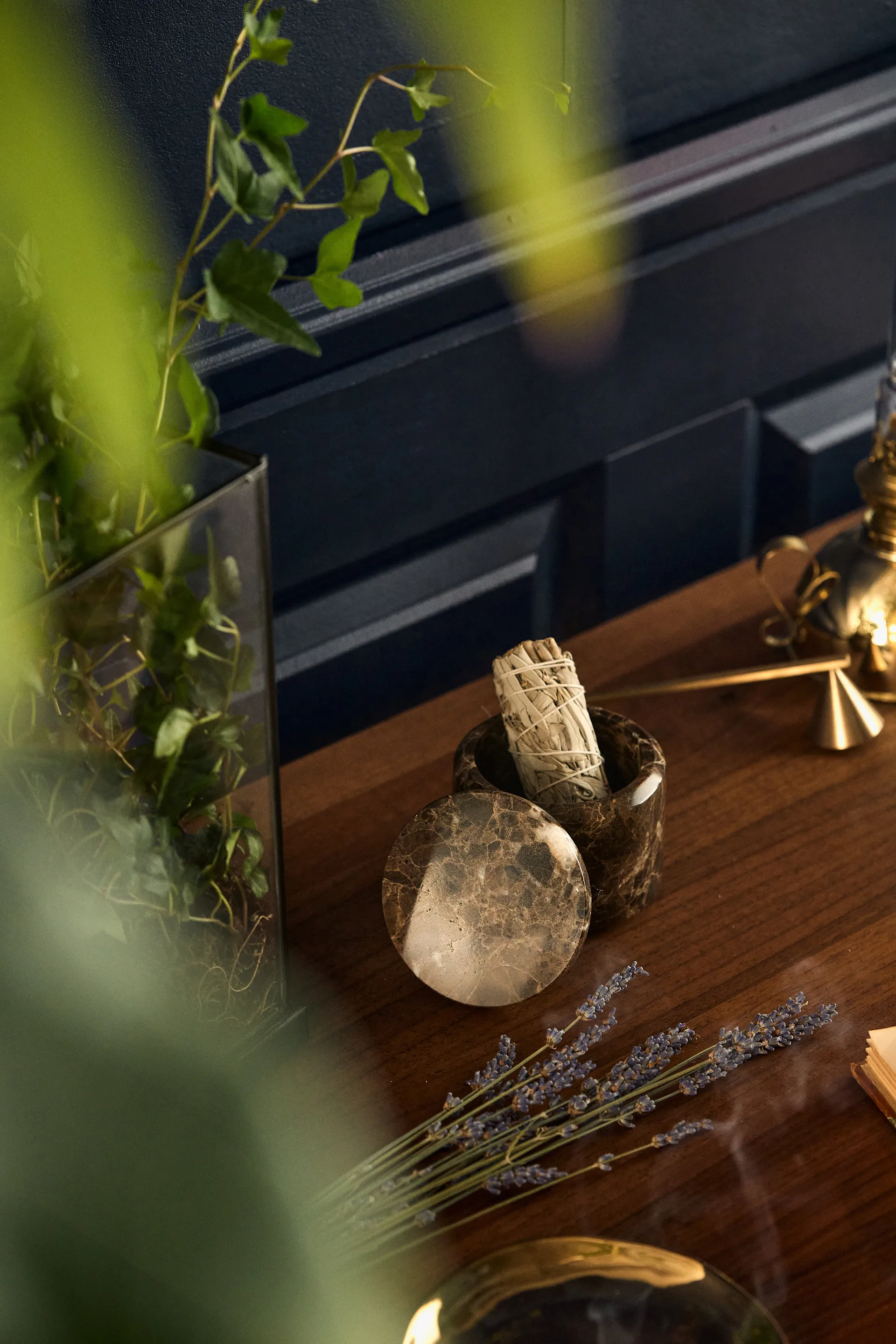 Scatola contenitore Pesa Ø 9 cm, marrone blomus