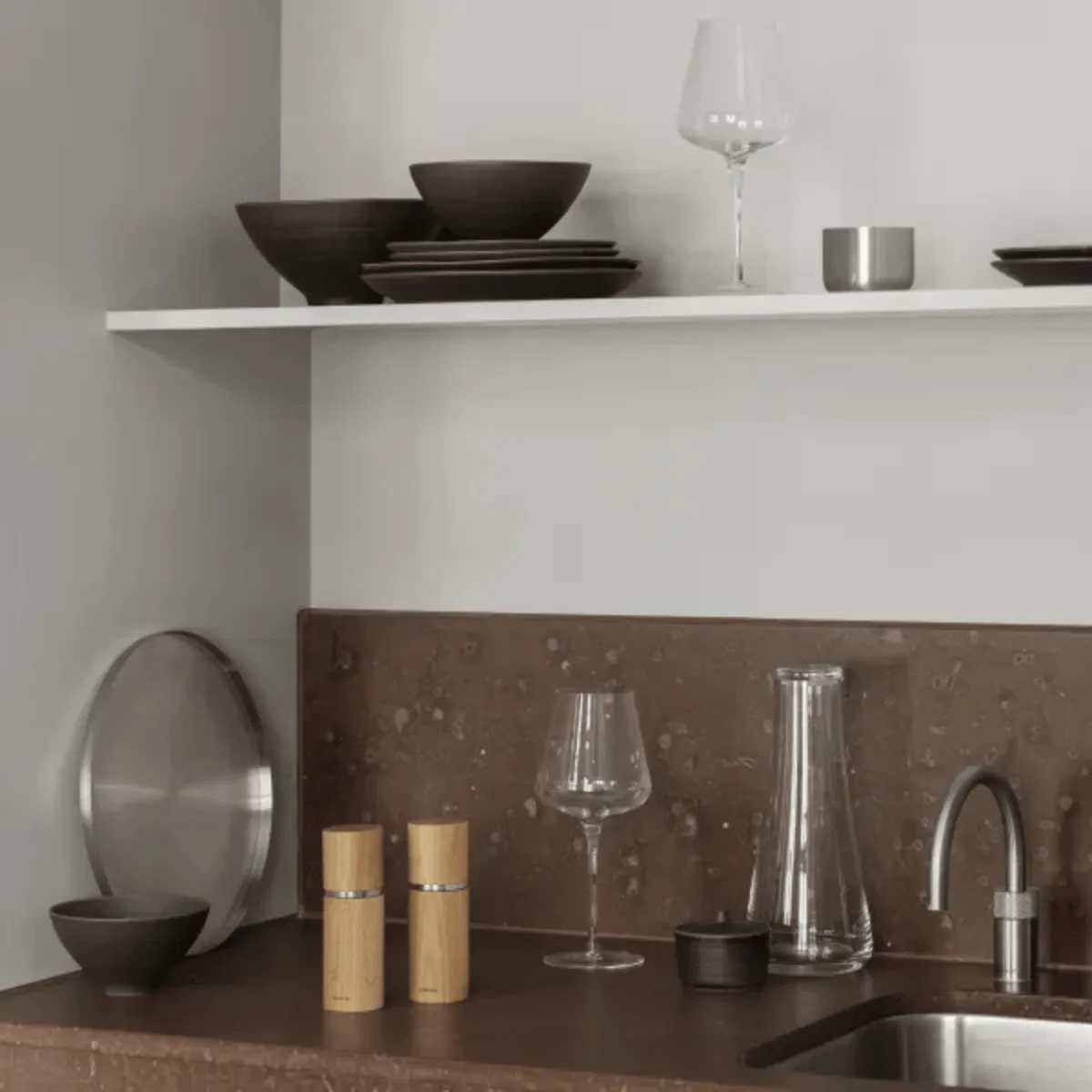 Set macinasale e pepe Pepe 15 cm, Rovere blomus