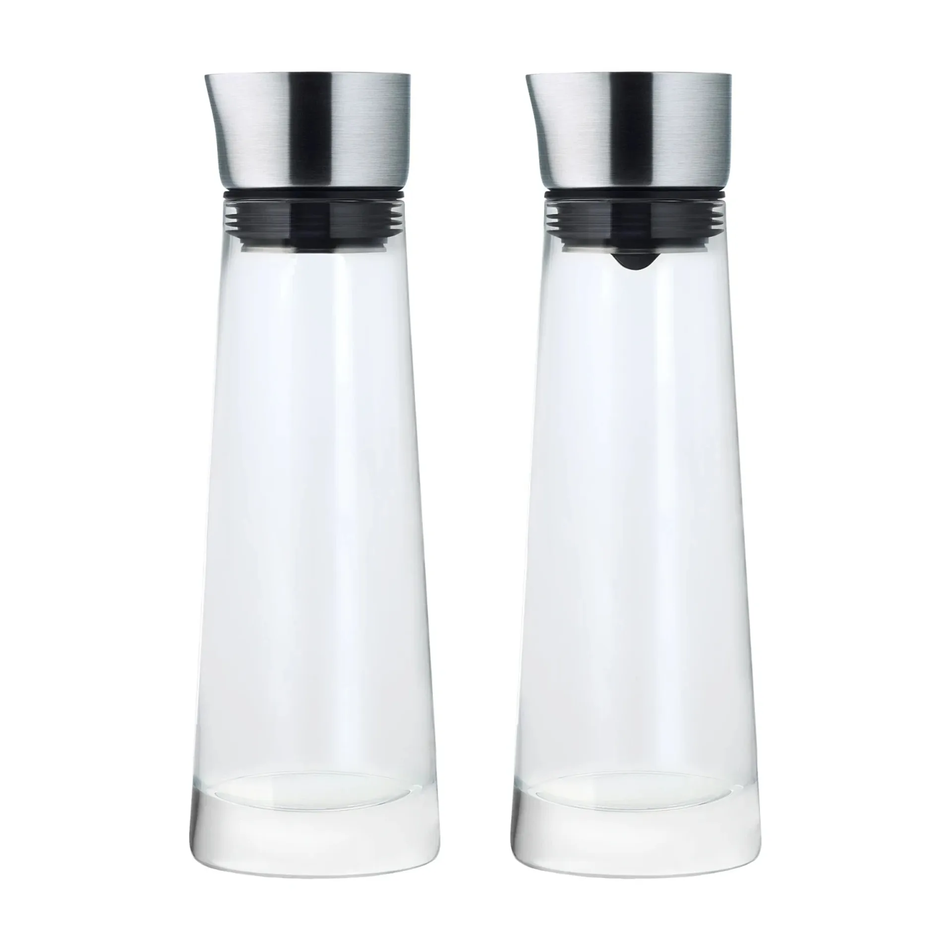 Set zuccheriera e lattiera Macchiato, Vetro, acciaio inox blomus