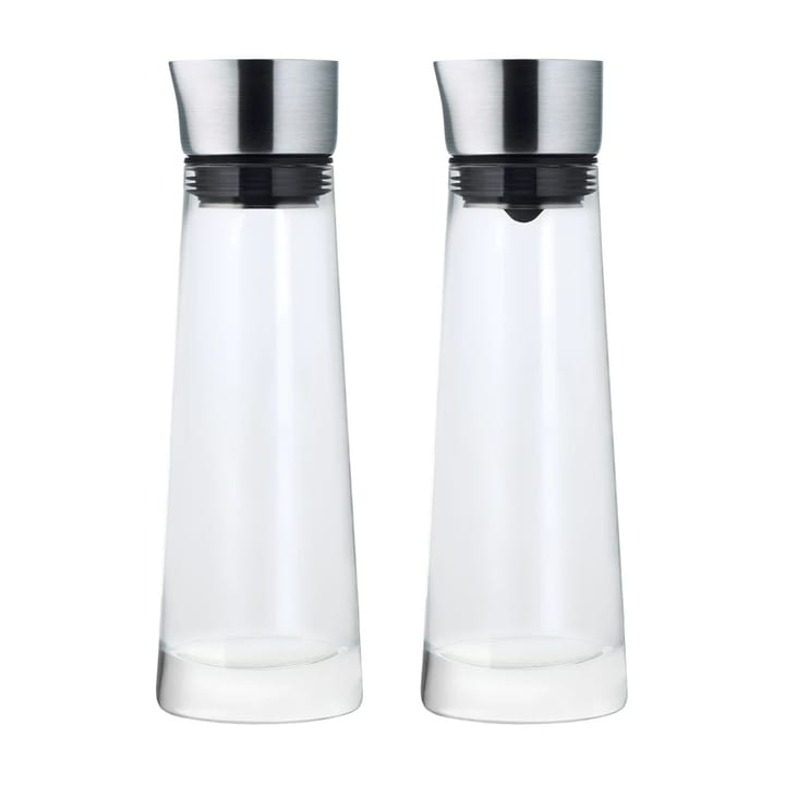 Set zuccheriera e lattiera Macchiato - Vetro, acciaio inox - blomus