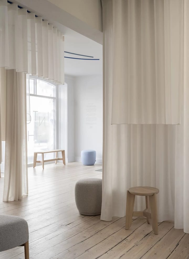 Sgabello Kuon 45xØ47 cm, Boucla beige Blomus