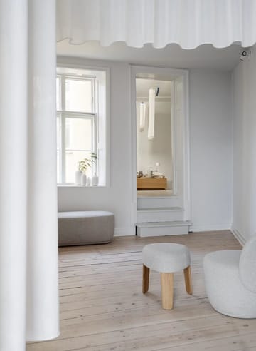 Sgabello Kuon 45xØ47 cm - Boucla beige - Blomus