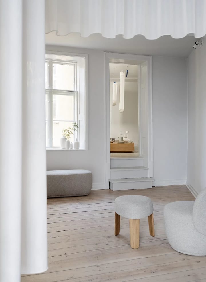 Sgabello Kuon 45xØ47 cm, Boucla beige Blomus