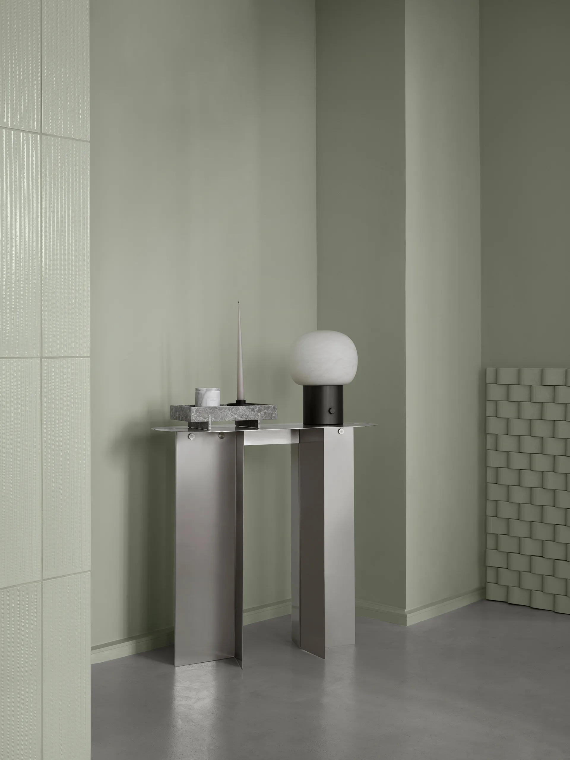 Tavolino laterale ORU 80x35x75 cm, Acciaio inossidabile opaco blomus