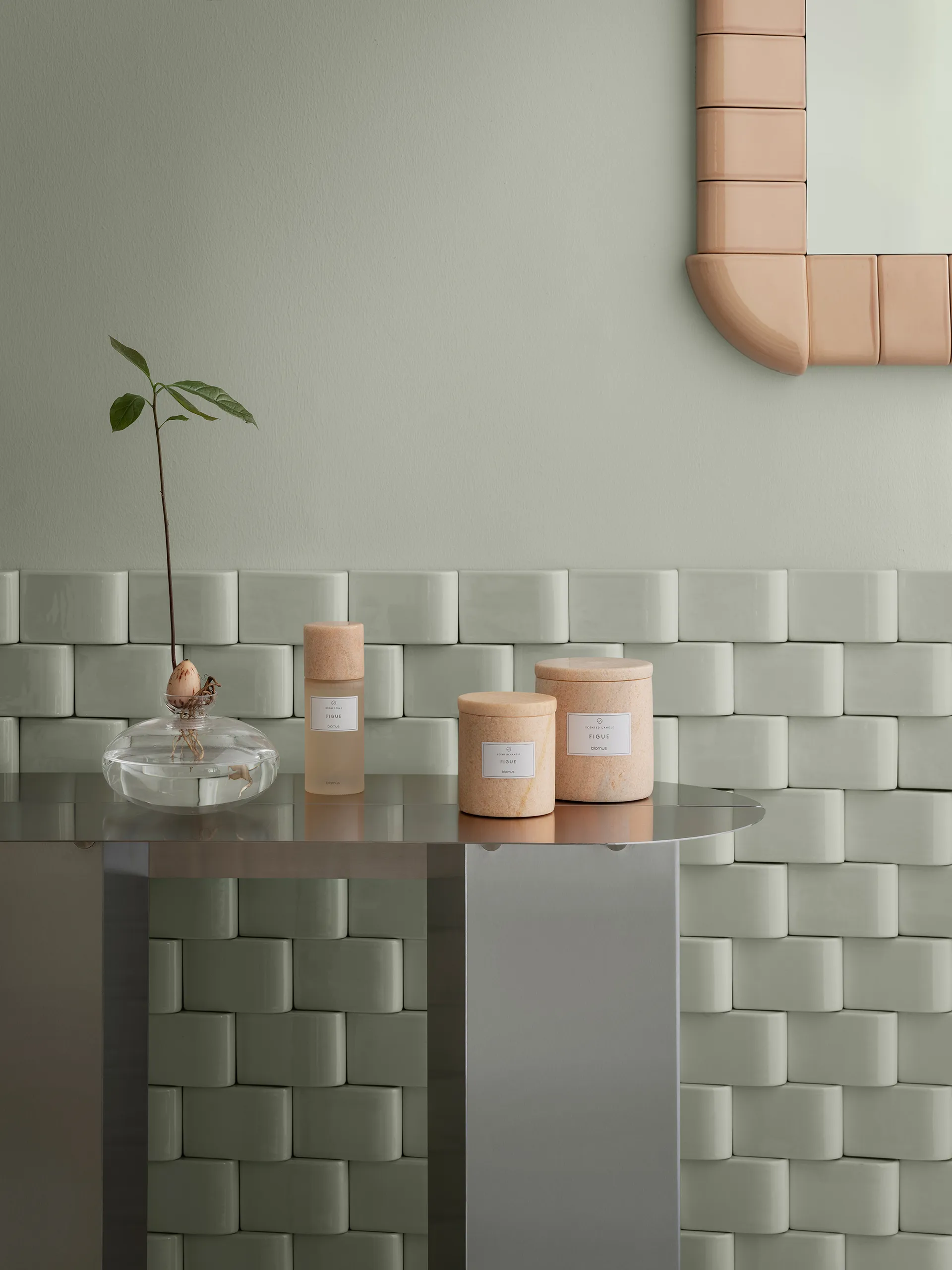 Tavolino laterale ORU 80x35x75 cm, Acciaio inossidabile opaco blomus