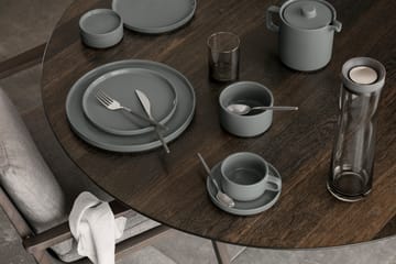 Tazza Pilar con piattino confezione da 2 - Pewter - blomus