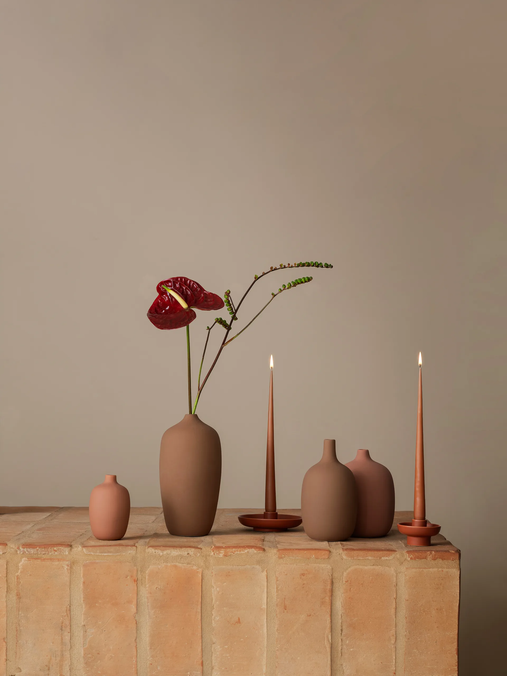 Vaso Ceola 25 cm, Indian Tan blomus