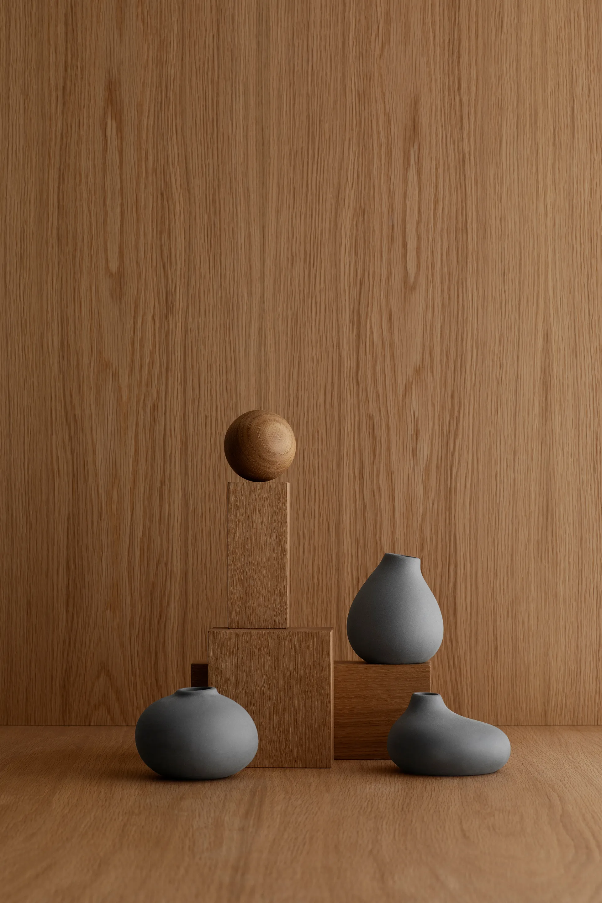 Vaso Nona confezione da 3, Pewter blomus