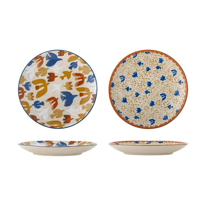 Anniversary piatto - Multicolore, Ø20 cm, 2 pezzi - Bloomingville