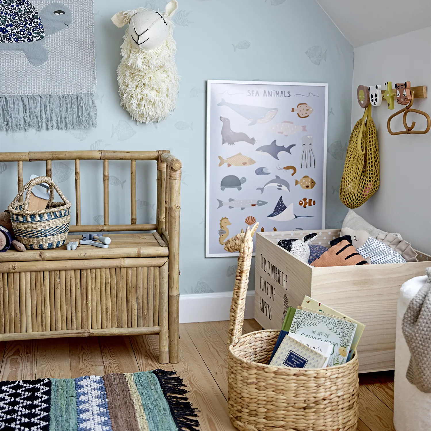 Appendiabiti animal Sade , multicolore Bloomingville