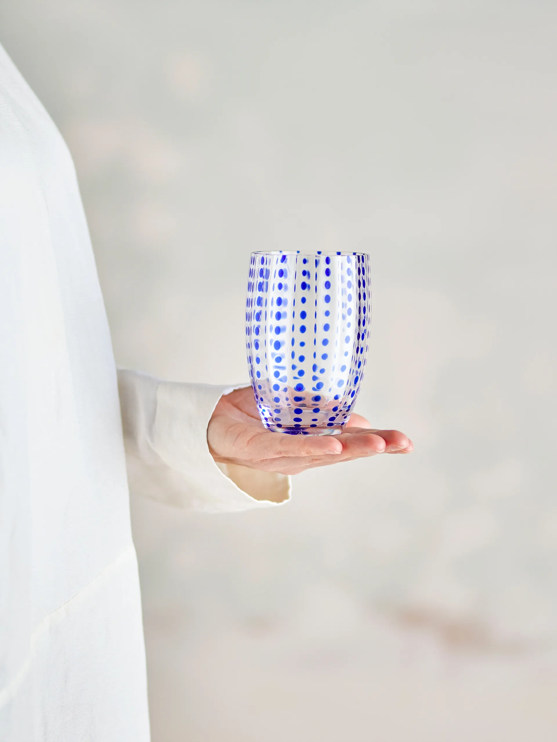 Bicchiere Brinley 4-pack, Blu Bloomingville