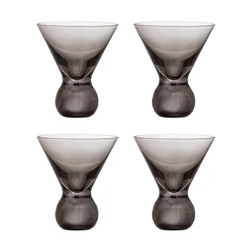 Bicchiere cocktail Corliss 4-pack - Grigio - Bloomingville