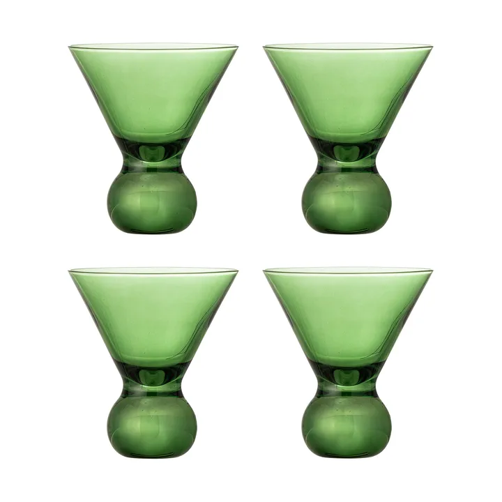 Bicchiere cocktail Corliss 4-pack - Verde - Bloomingville