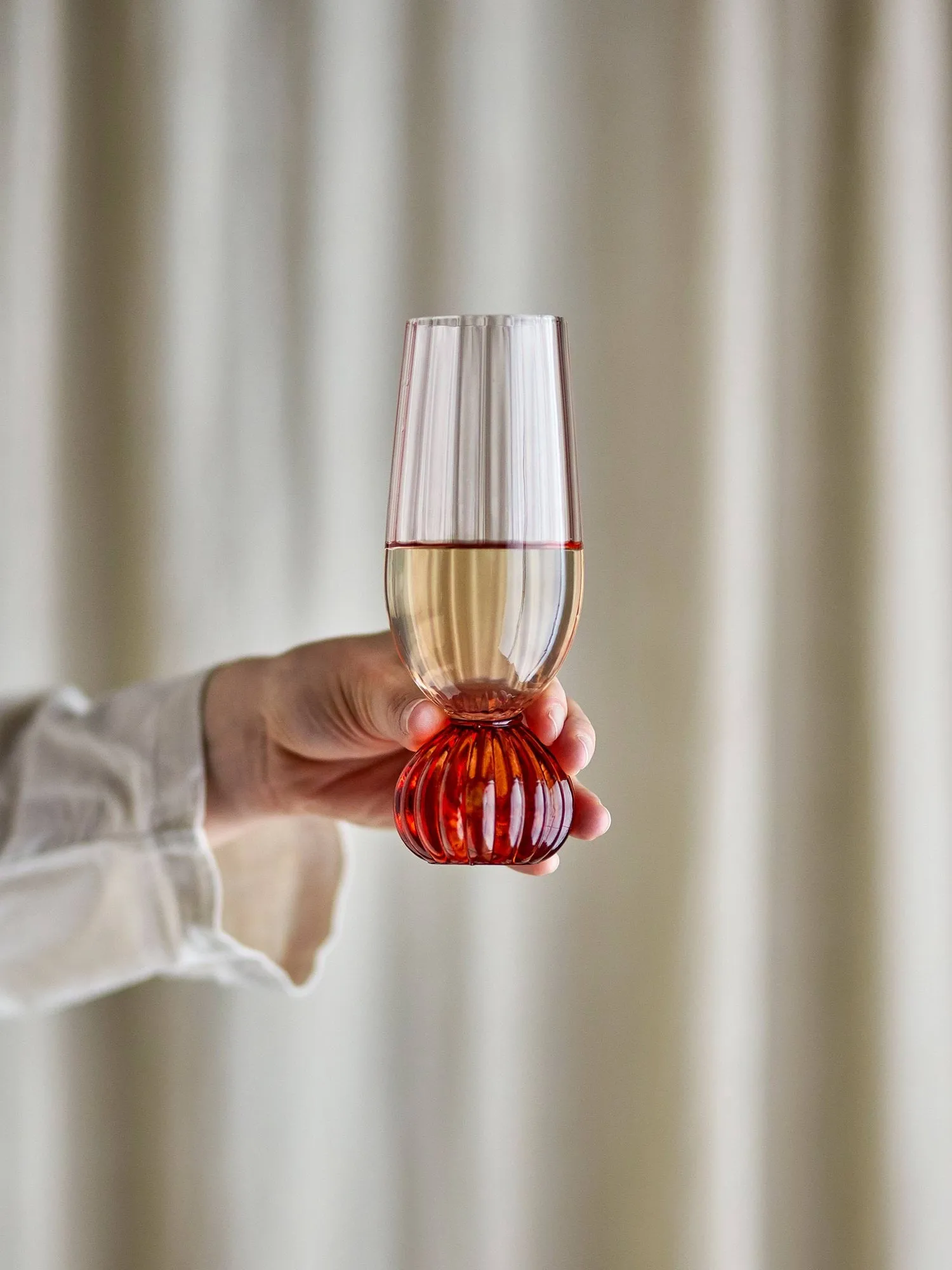 Bicchiere da champagne Taurin 25 cl, Rosa Bloomingville