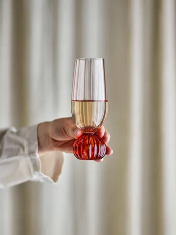 Bicchiere da champagne Taurin 25 cl - Rosa - Bloomingville