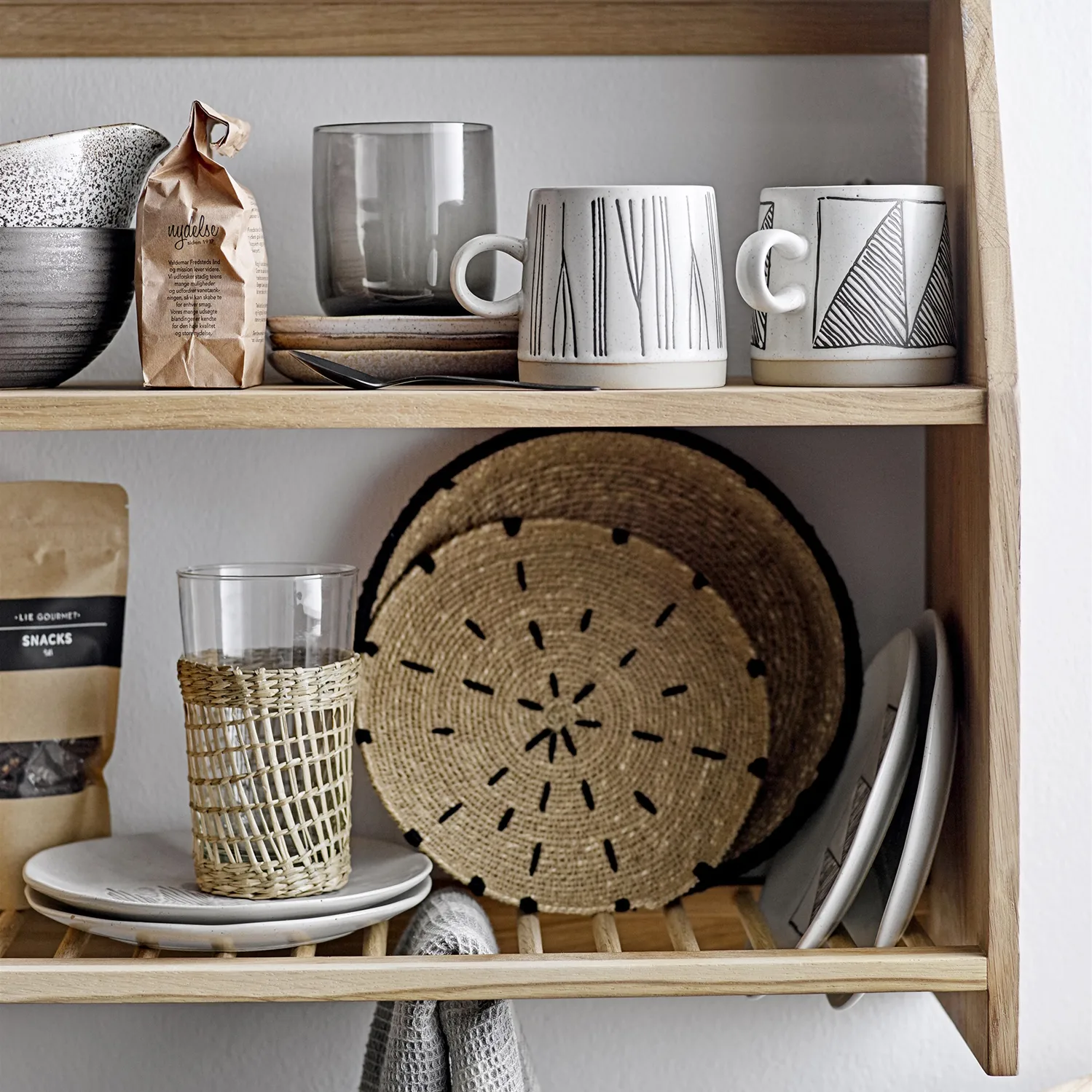 Bicchiere Daphne 33 cl, trasparente-nature Bloomingville