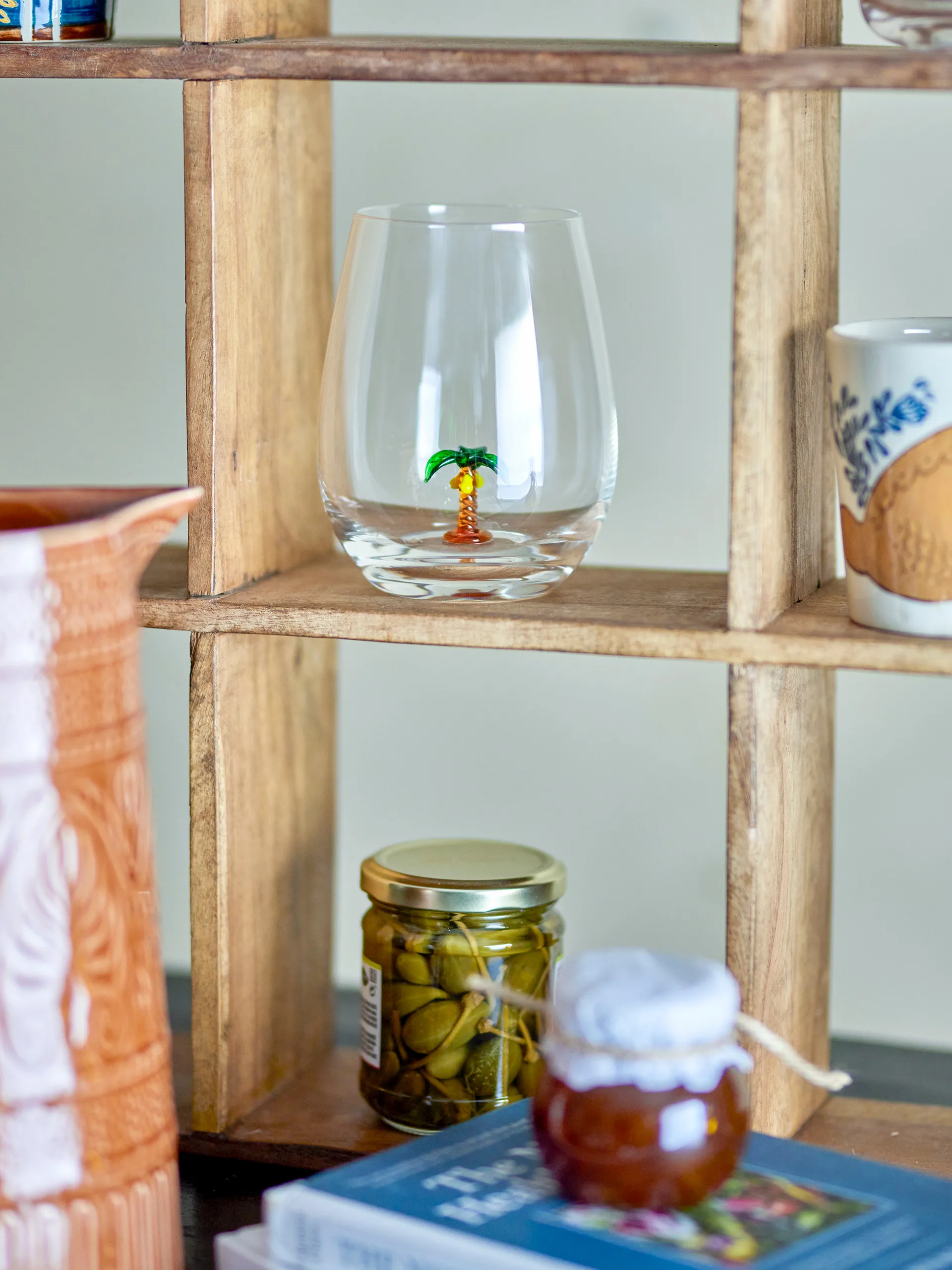 Bicchiere Misa 56 cl, Clear-palm tree Bloomingville