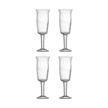 Bicchiere vino bianco Asha 4-pack - Trasparente - Bloomingville