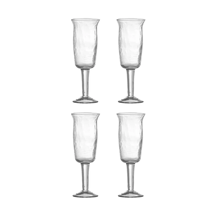 Bicchiere vino bianco Asha 4-pack - Trasparente - Bloomingville