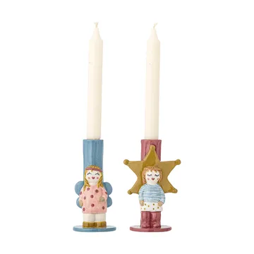 Bisby portacandele - Blu-rosa, 2 pezzi, 15 cm - Bloomingville